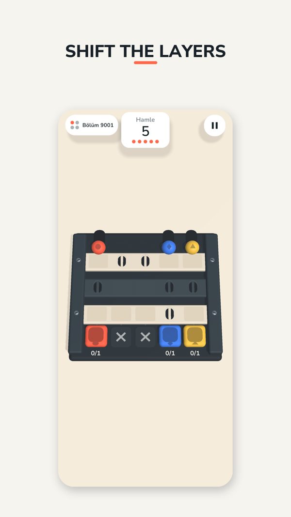 Slatfall gameplay: shift a layer