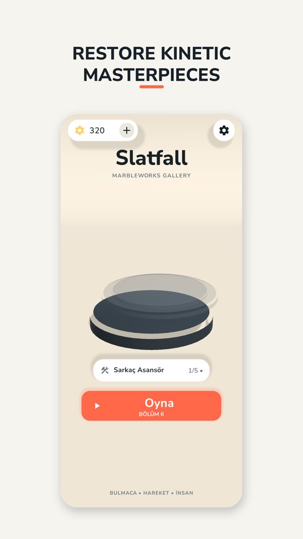 Slatfall home screen